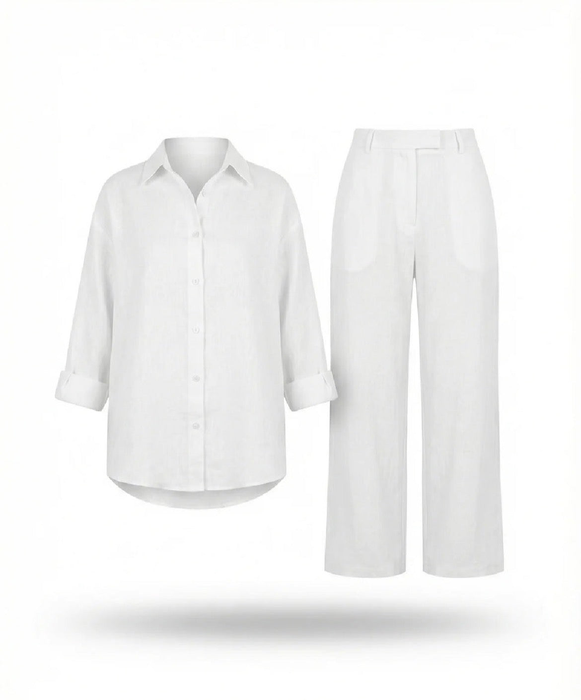 Firenze Linen Set – Porcelain White