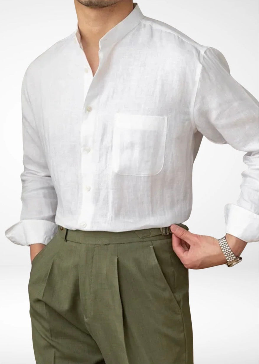 Terre Linen Shirt – White