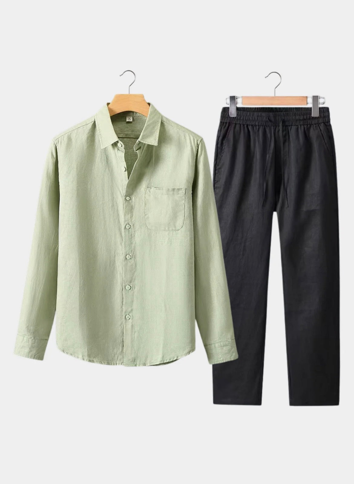 Le Riviera longsleeve summer set - mint green/black