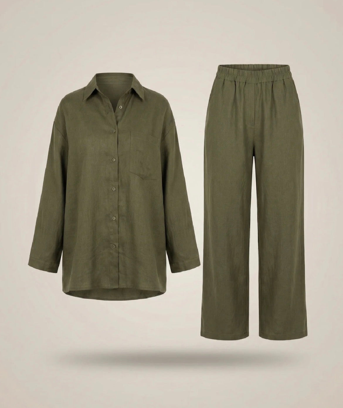 Firenze Linen Set – Tuscan Olive