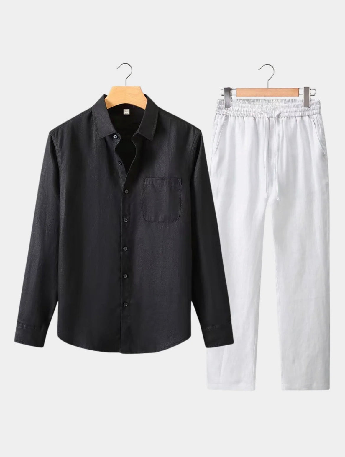 Le Riviera Longsleeve summer set - Black/White