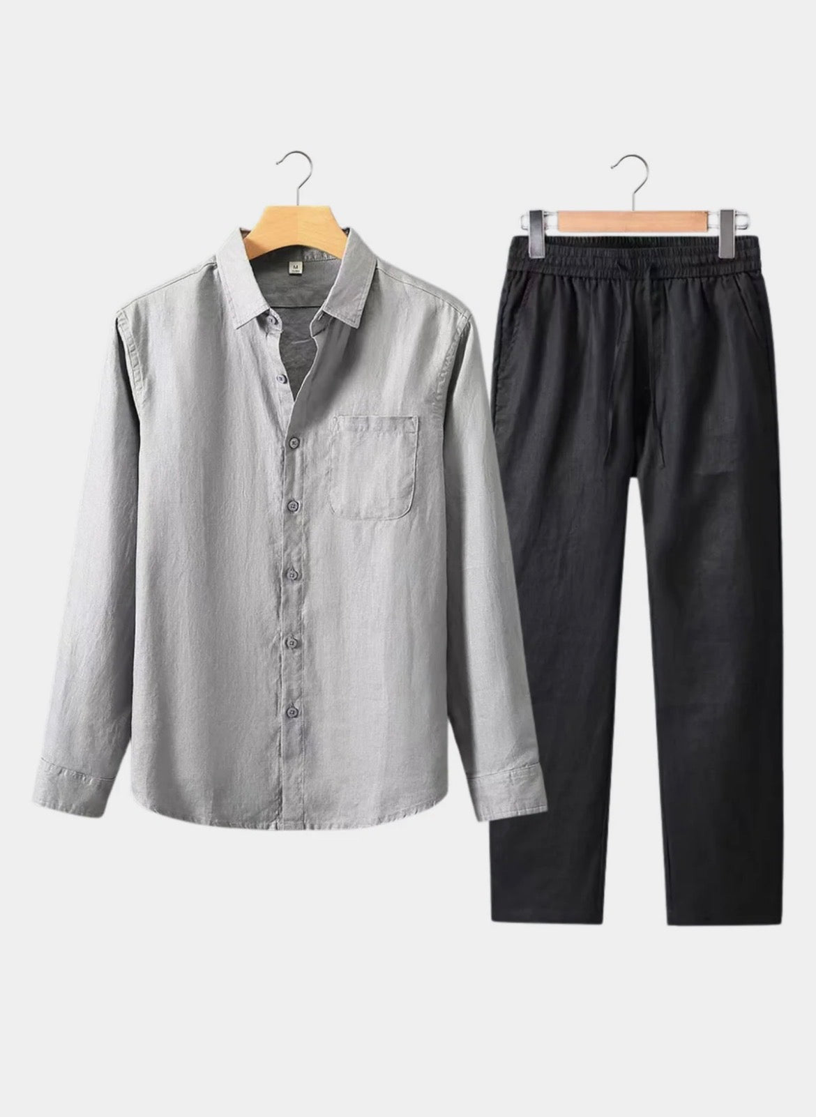 Le Riviera Longsleeve summer set - Gray/Black