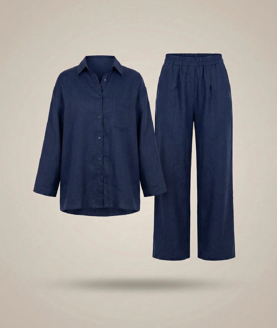 Firenze Linen Set – Riviera Blue