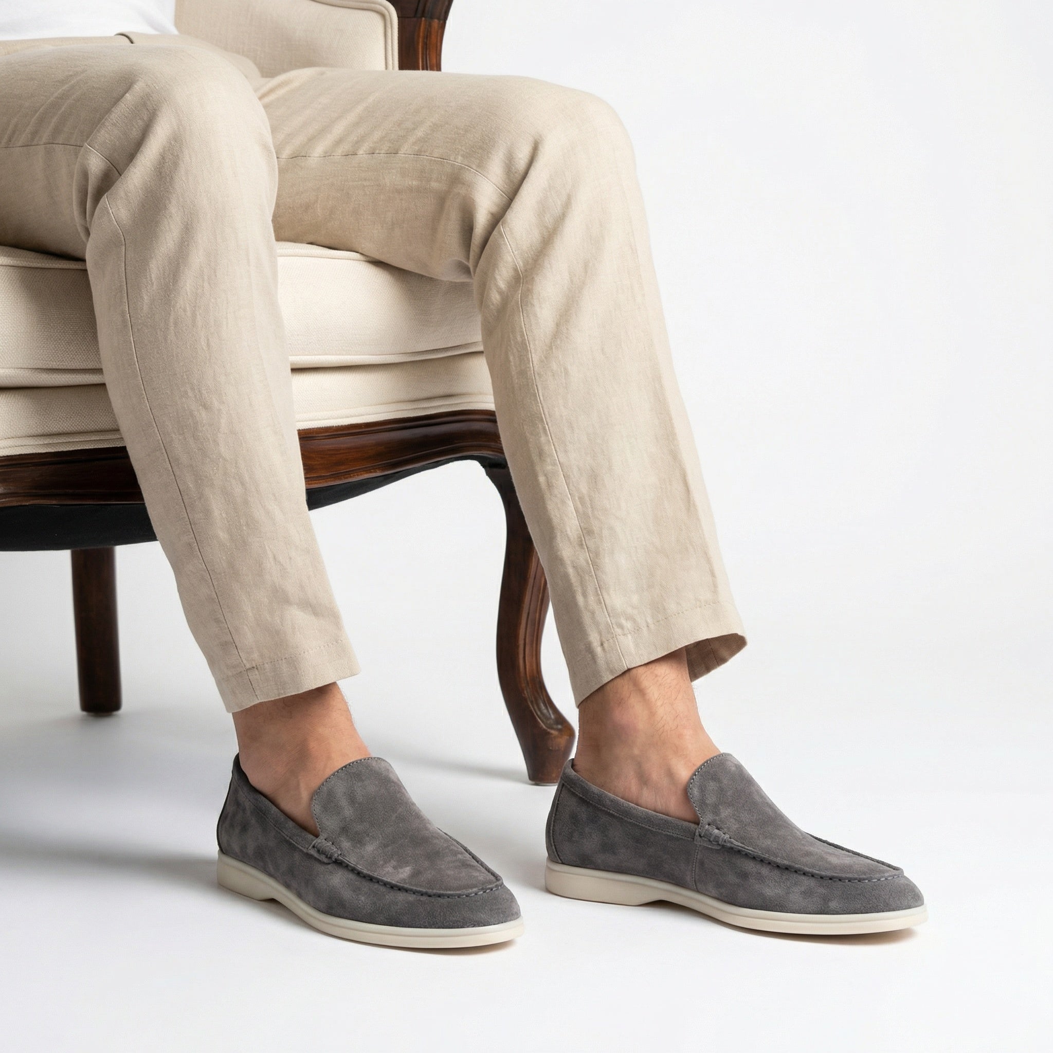 Almora Loafers - Fog gray
