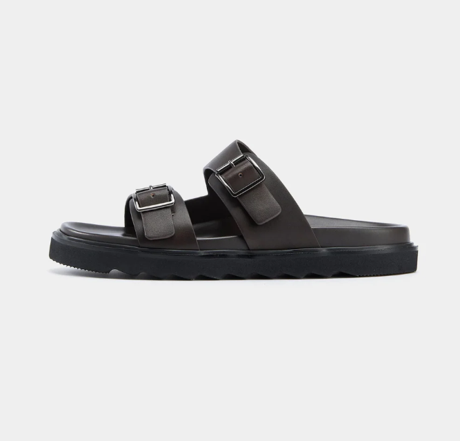 Aurelio Leather Sandal - Brown