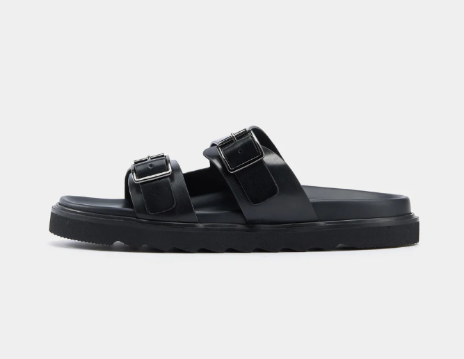Aurelio Leather Sandal - Black