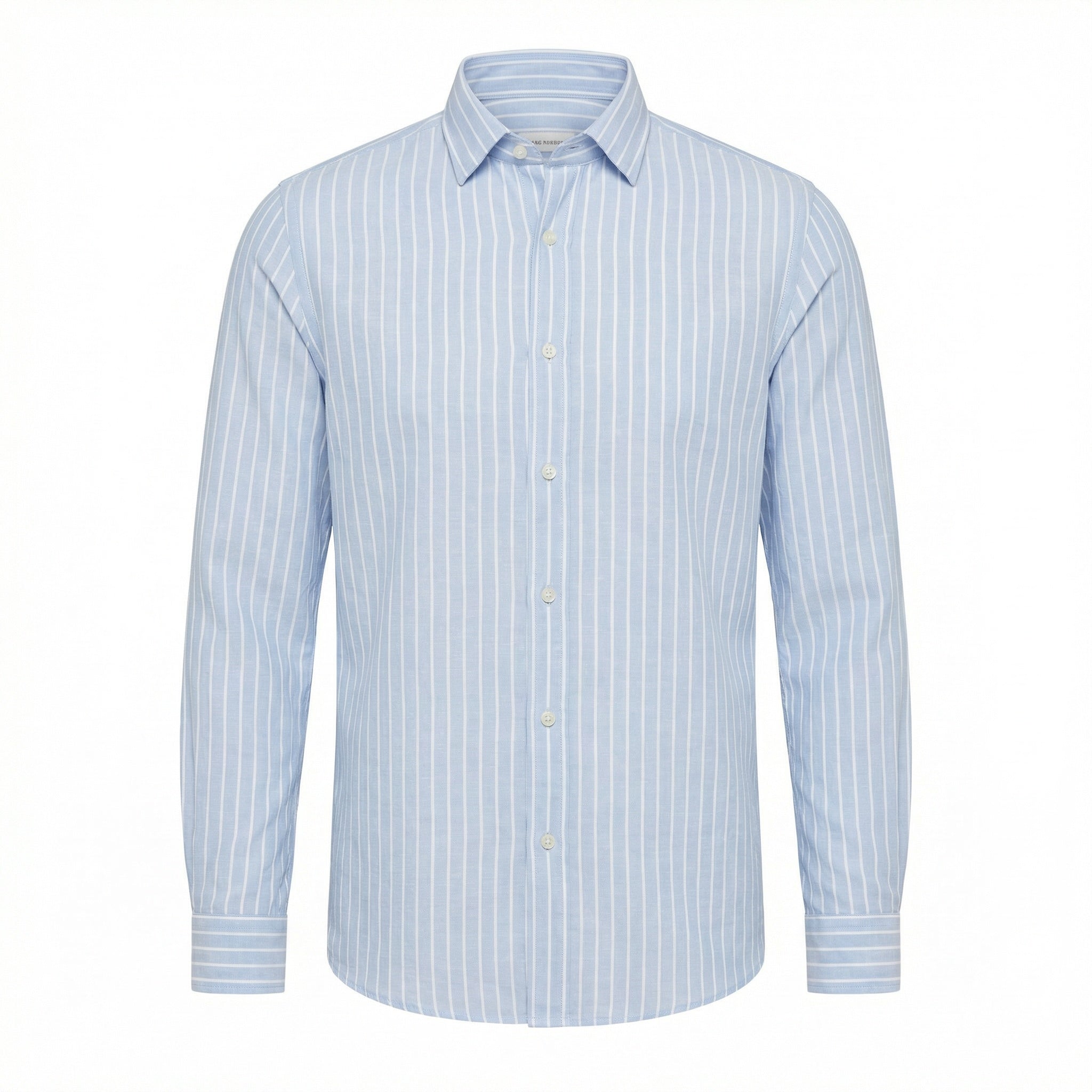 The Estate Linen Shirt – Classic Blue Stripe
