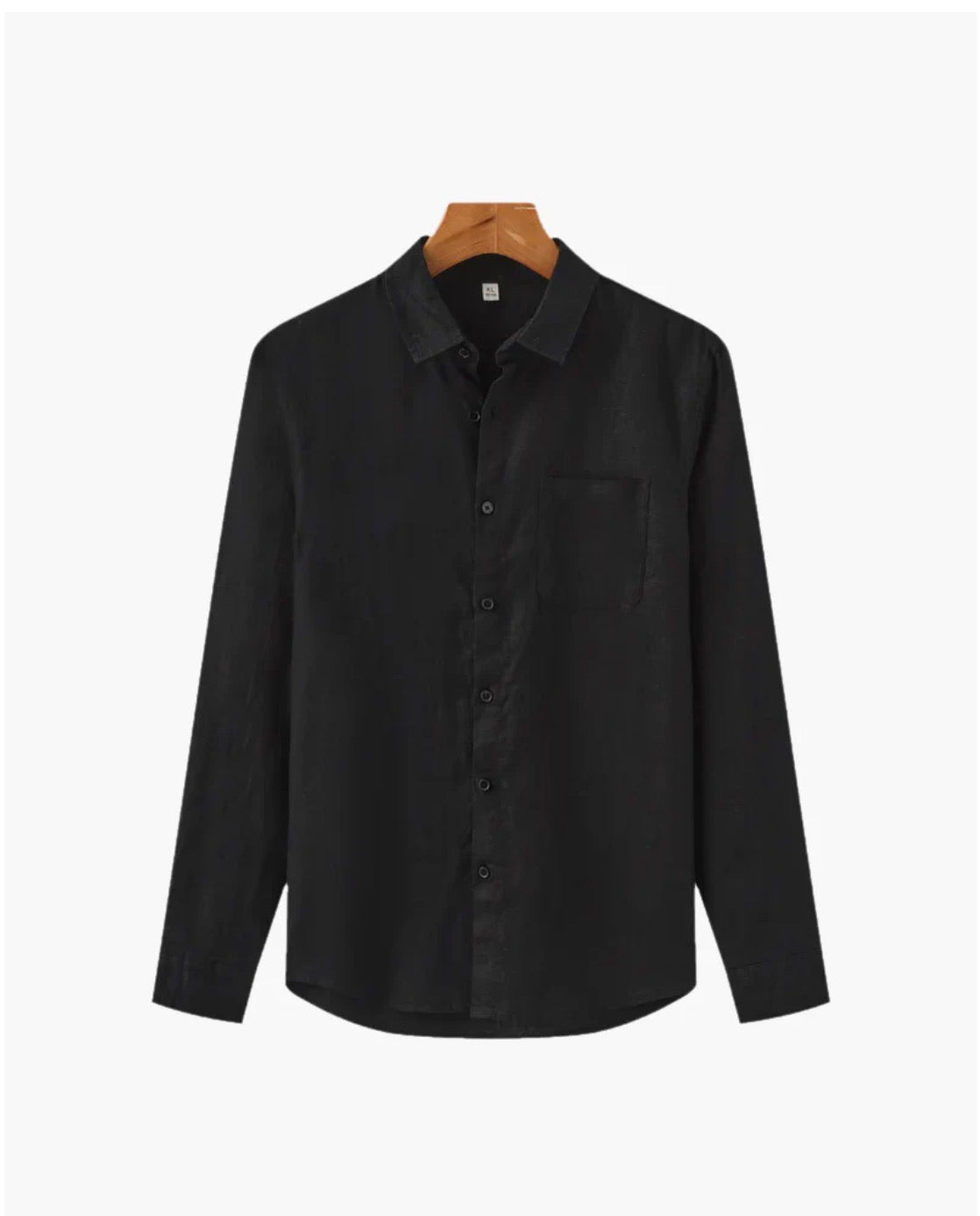 Sorrento Linen Shirt - black