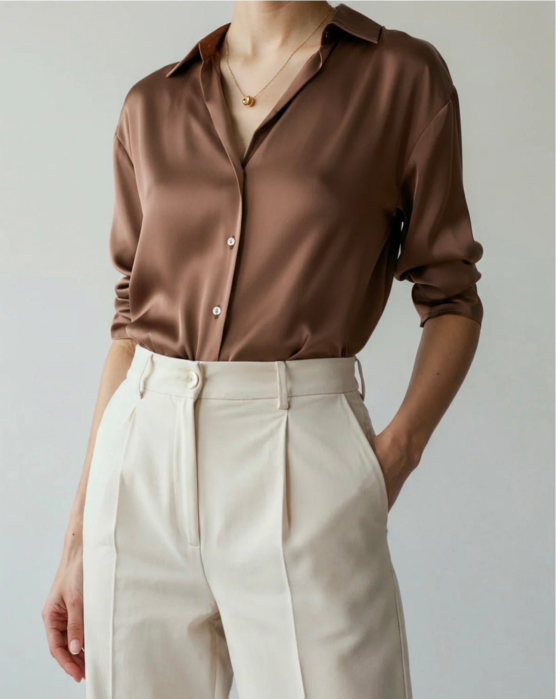 Casa Riviera Blouse - Sandy Brown