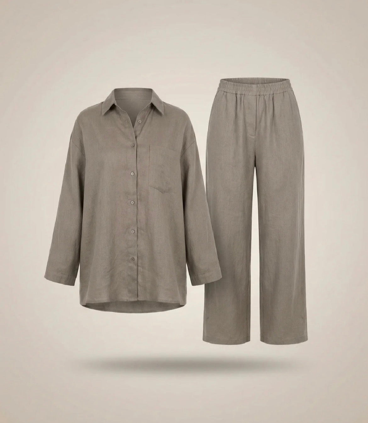 Firenze Linen Set – Sandstone Taupe