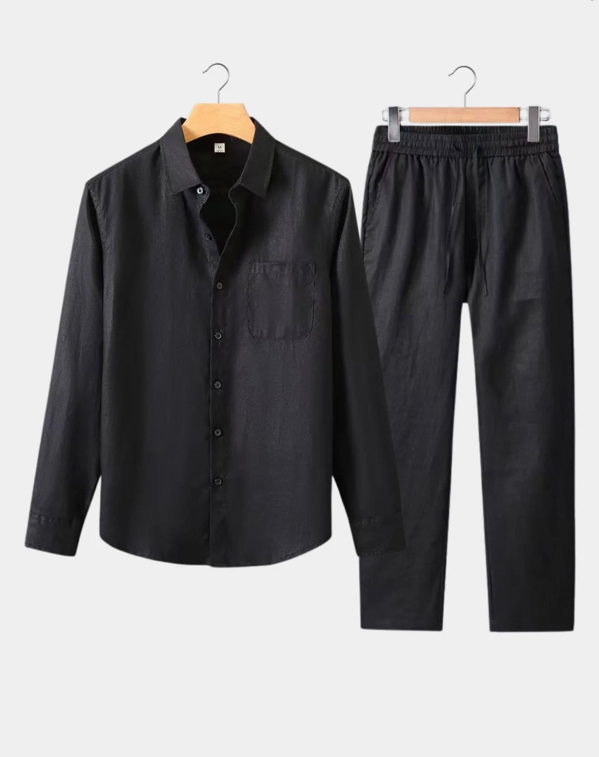 Le Riviera Longsleeve summer set - All Black