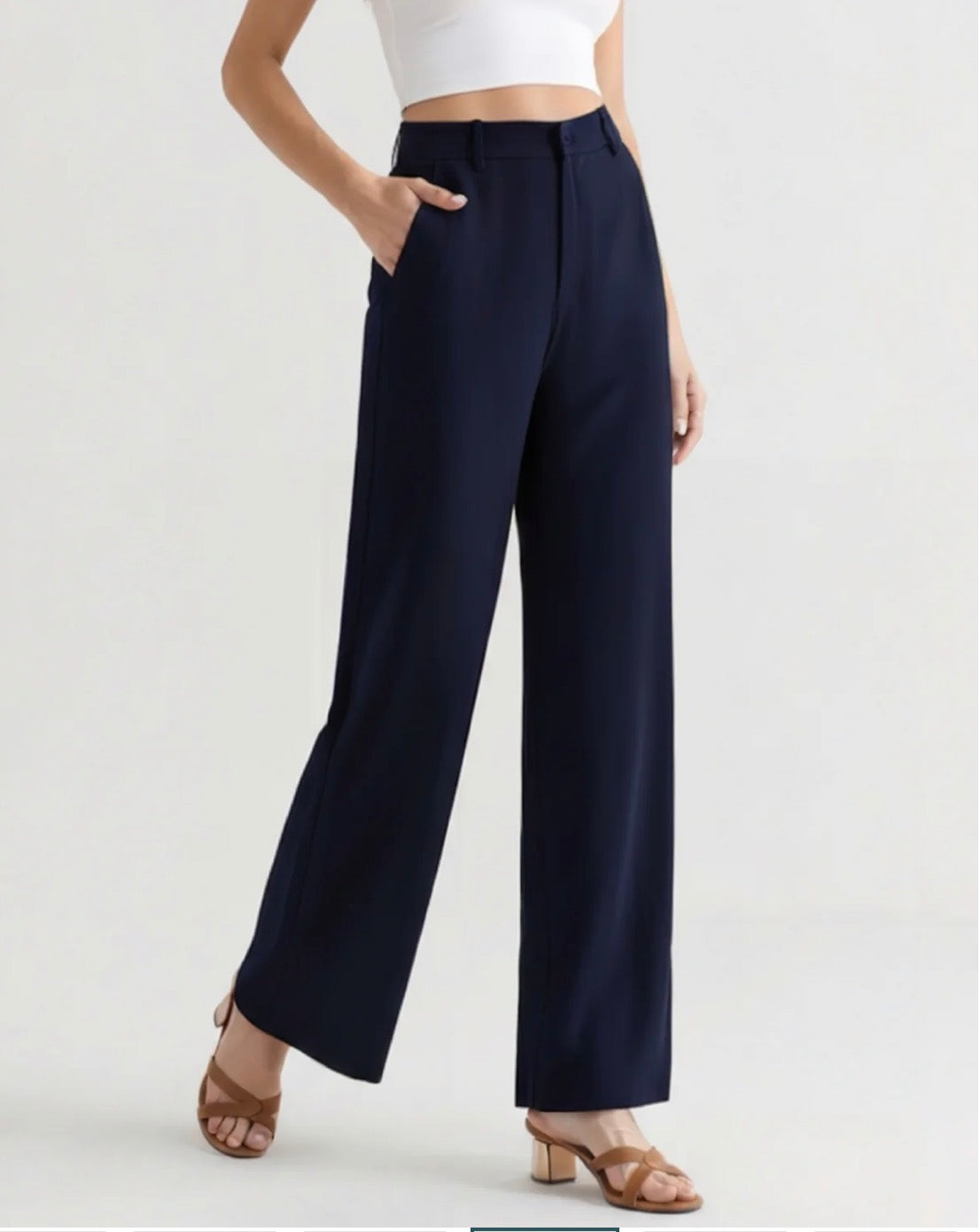 The Verona Wide-Leg - Navy