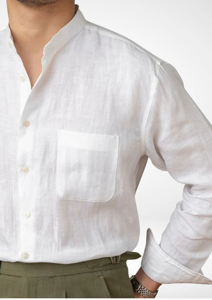 Terre Linen Shirt – White
