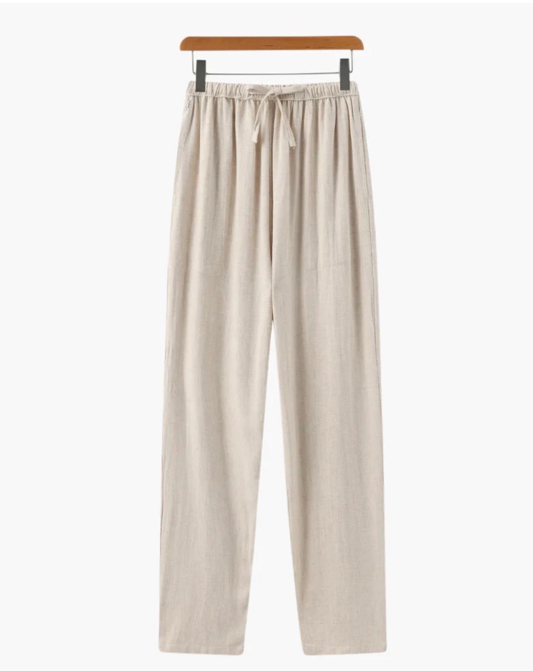 Santorini Linen Trouser - beige