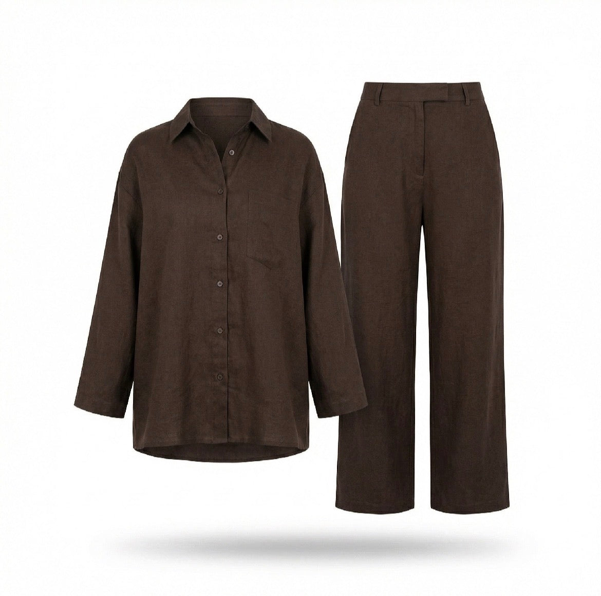 Firenze Linen Set – Cashmere Brown